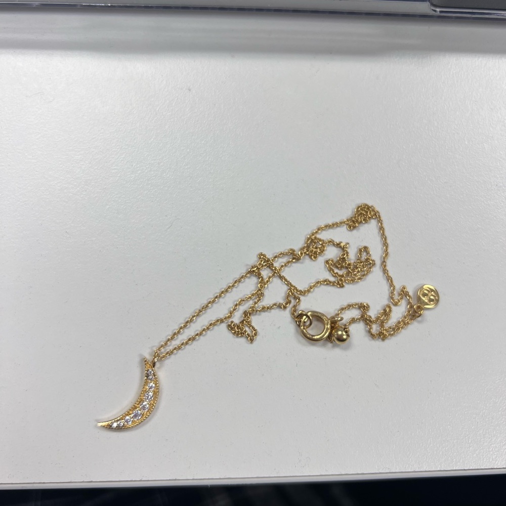 Gorjana Gold Moon Necklace